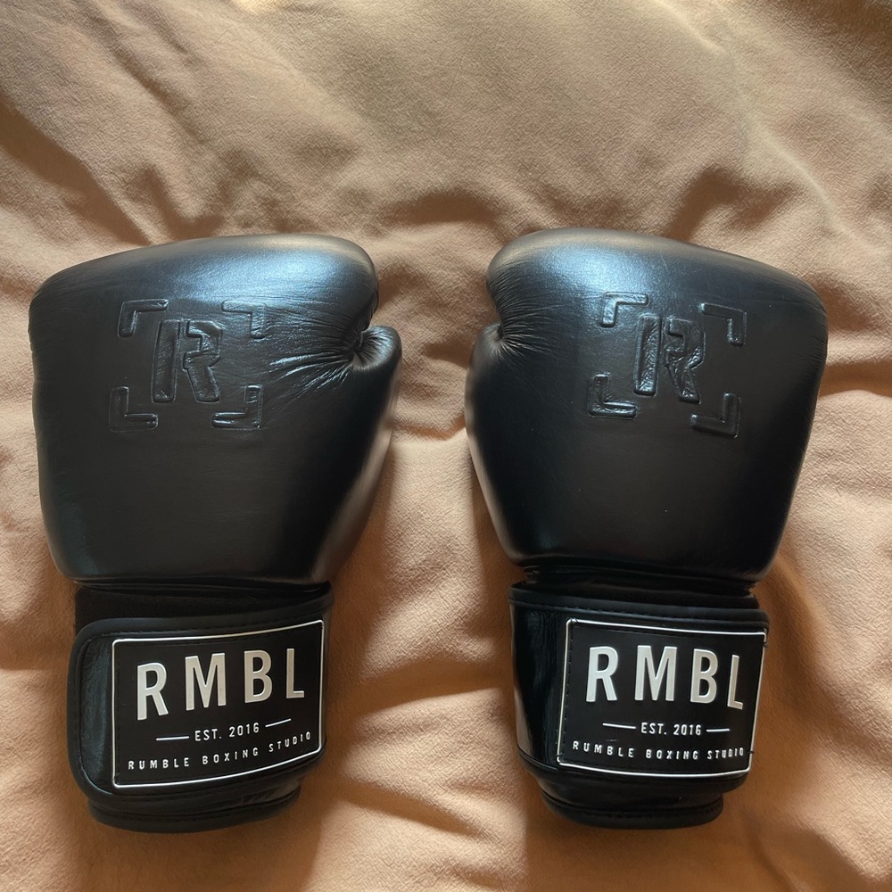 RMBL Rumble Black Boxing Gloves